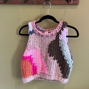 Toast & Yarn Knit Vest + Hat